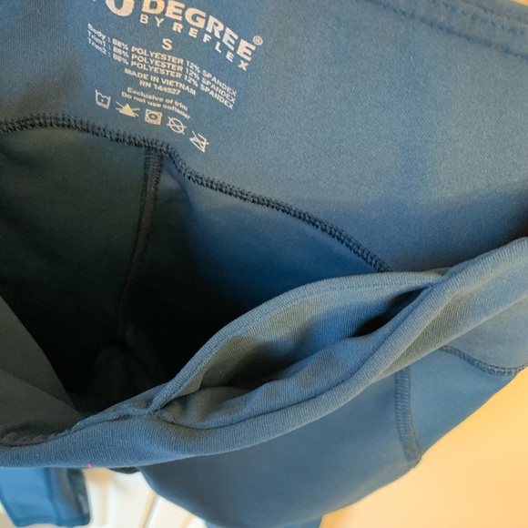 Teal Leggings with Mesh Detail - Picture 5 of 8